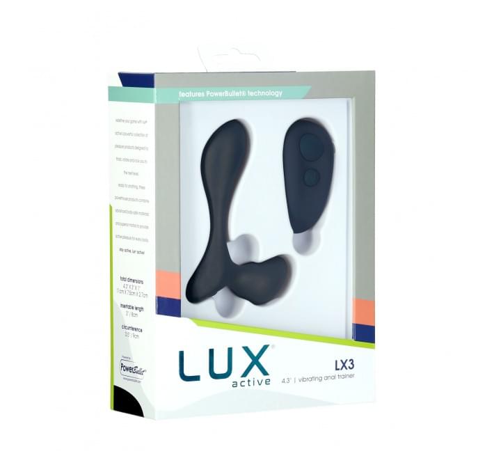 Вибромассажер простаты Lux Active LX3 Vibrating Anal Trainer, пульт ДУ