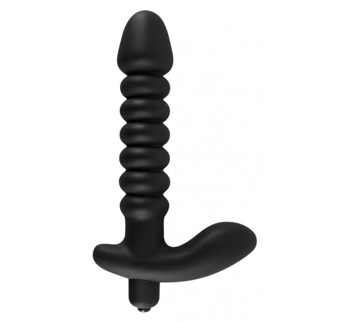 Анальный вибратор Black Velvets Vibrating Vibrator Черный