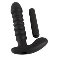 Анальный вибратор Black Velvets Vibrating Vibrator Черный