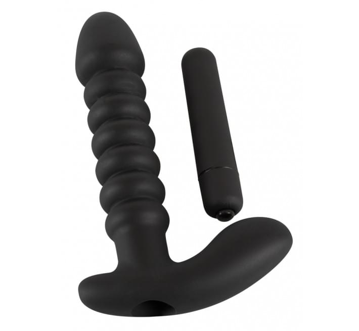 Анальний вібратор Black Velvets Vibrating Vibrator Чорний