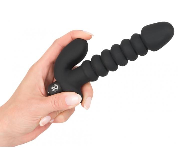 Анальный вибратор Black Velvets Vibrating Vibrator Черный