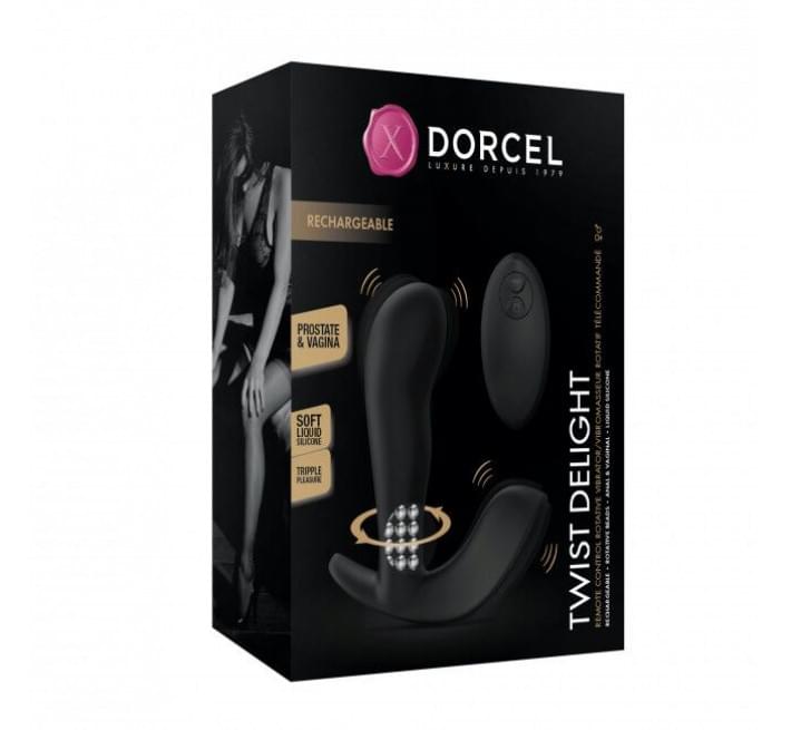 Универсальный вибратор с жемчужным массажем Marc Dorcel TWIST DELIGHT