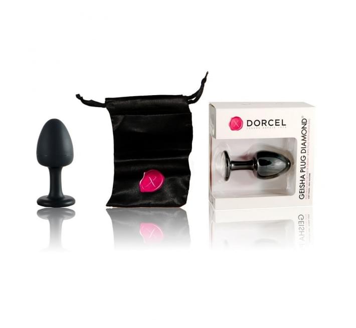 Анальная пробка Marc Dorcel Geisha Plug Diamond Черная/Белая M