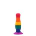 Радужная анальная пробка Dreamtoys Colourful Love Plug M