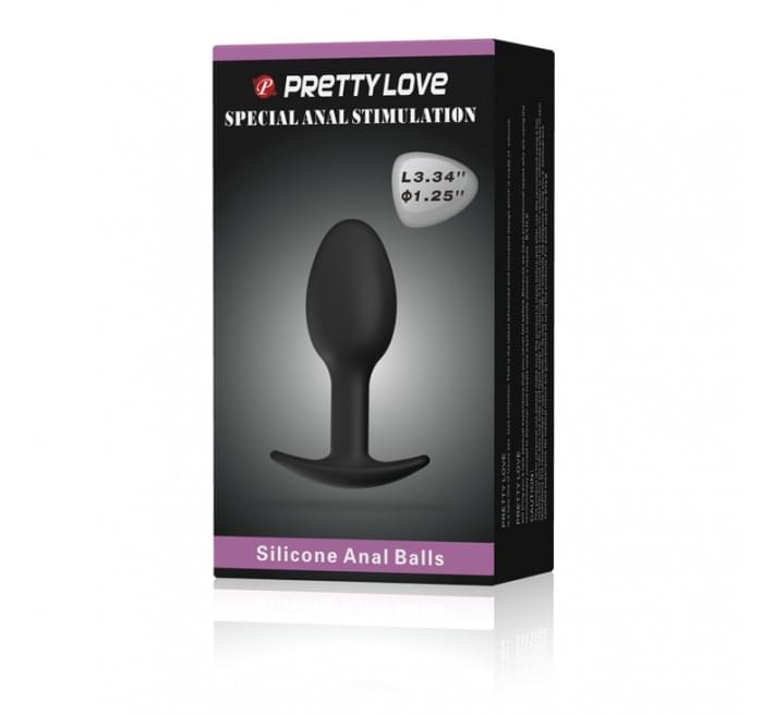 Анальная пробка Pretty Love silicone Anal Plug Черная