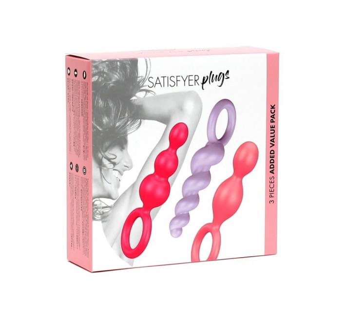 Набор анальных пробок Satisfyer Plugs colored 3 шт