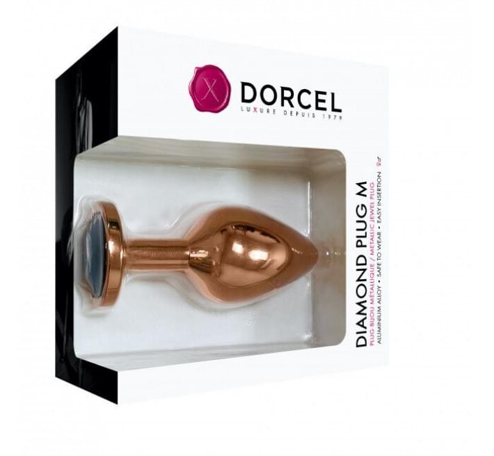 Металлическая анальная пробка с украшением в виде кристалла Marc Dorcel - Diamond Plug M