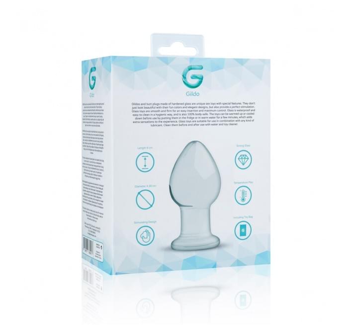 Скляна Анальна пробка Gildo Glass Buttplug No. 26