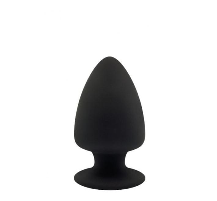 Термоактивная анальная пробка Dreamtoys Premium Silicone Plug Черная M