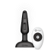 Анальная пробка с 3 моторами B-Vibe Trio Remote Control Butt, черная