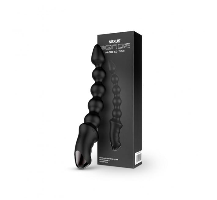 Анальный вибратор-бусы Nexus BENDZ Bendable Vibrator Probe Edition, эффект памяти формы