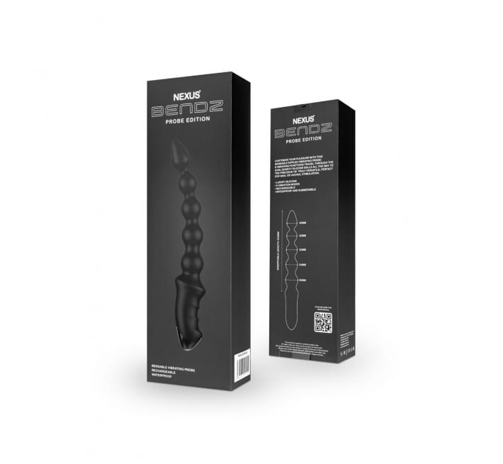 Анальный вибратор-бусы Nexus BENDZ Bendable Vibrator Probe Edition, эффект памяти формы