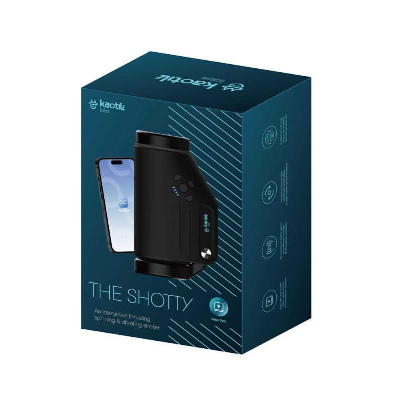 Смарт-мастурбатор Kaotik Labs The Shotty, режим edging, вибрация, вращение и имитация фрикций