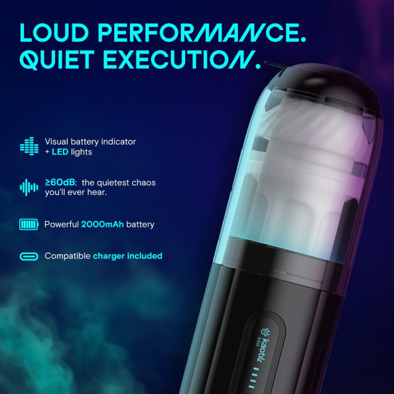 Смарт-мастурбатор Kaotik Labs The Shockwave, режим edging, имитация фрикций