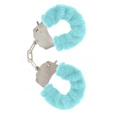 Наручники з хутром Toy Joy Furry fan cuffs Блакитні