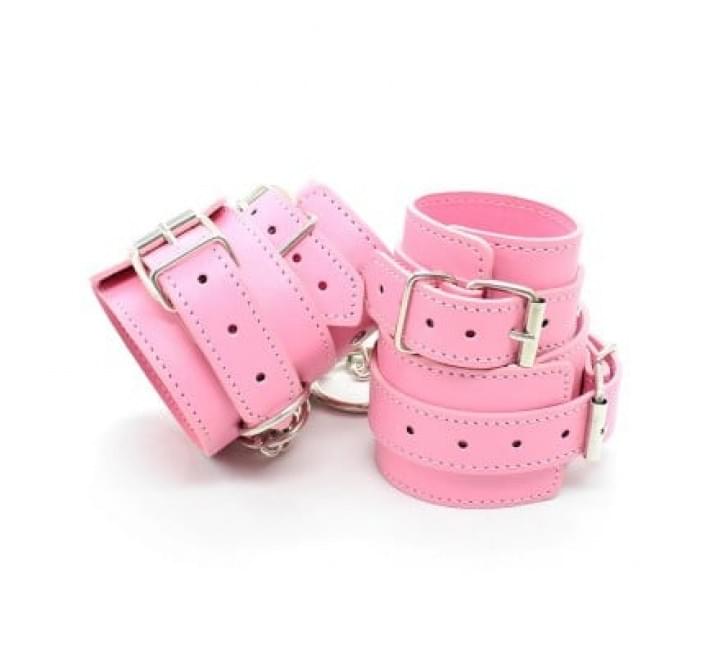 Обмежувачі DS Fetish Hogtie restraints with chain pink