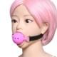 Кляп DS Fetish Mouth silicone gag L black/pink