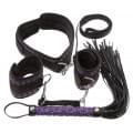 Набор БДСМ Bad Kitty Restraint Set Черно-фиолетовый