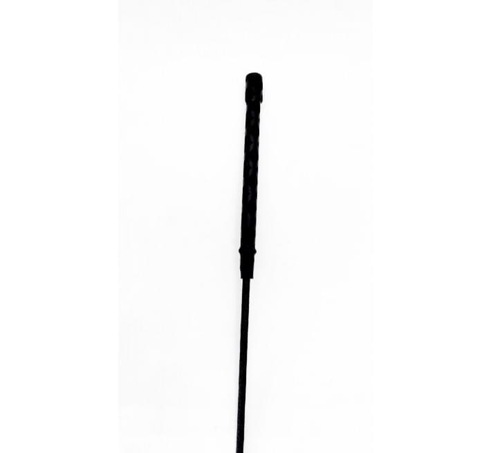 Стек DS Fetish Whip PU Leather riding crop, чорний, 46 см