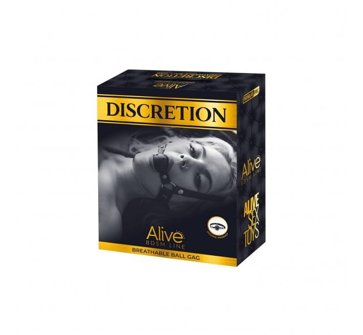 Воздухопроницаемый кляп Alive Discretion Black