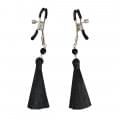 Затискач для сосків Art of Sex - Nipple clamps Black Tassels