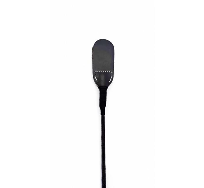 Стек DS Fetish Whip PU Leather riding crop, чорний, 46 см