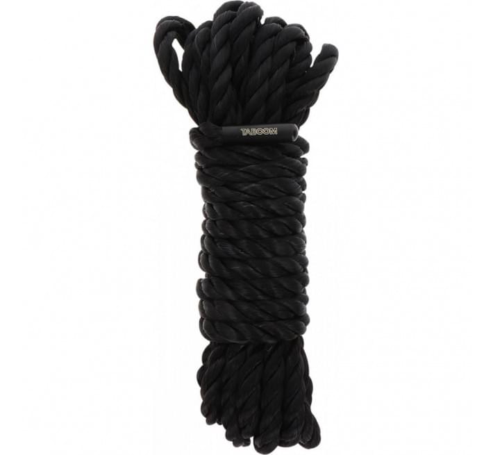 Бондажная веревка Taboom, черная, 5 м