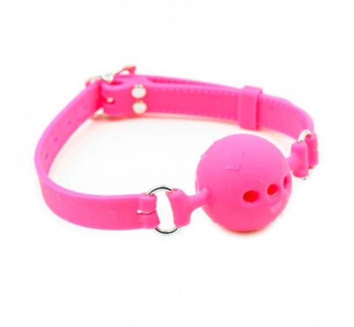 Кляп DS Fetish Mouth Silicone gag M pink