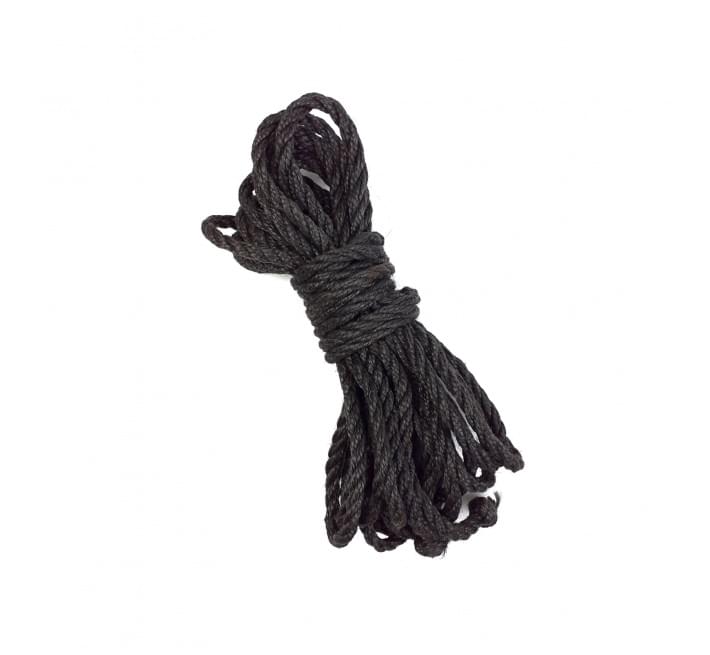 Джутова мотузка Art of Sex BDSM 8 метрів, 6 мм, Чорна