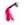 Флогер DS Fetish, замша, ромб, рожевий хвіст, чорно-рожевий, 38 см