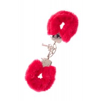 Наручники Dreamtoys Metal Handcuff with Plush Красные