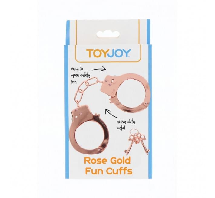 Наручники металеві Toy Joy Metal Handcuffs Rose Gold