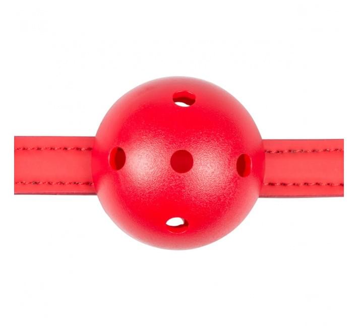 Кляп EasyToys Ball Gag With PVC Ball - Red