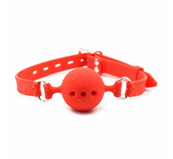 Кляп DS Fetish Mouth Silicone gag M red