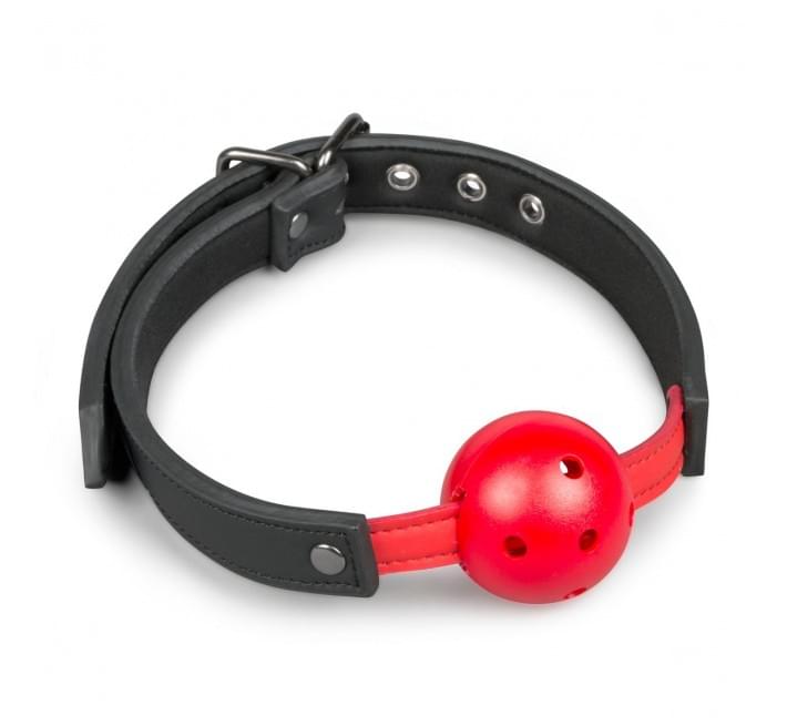 Кляп EasyToys Ball Gag With PVC Ball - Red