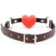 Кляп DS Fetish Mouth gag heart red/black