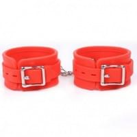 Силіконові наручники DS Fetish Silicone hand cuff red