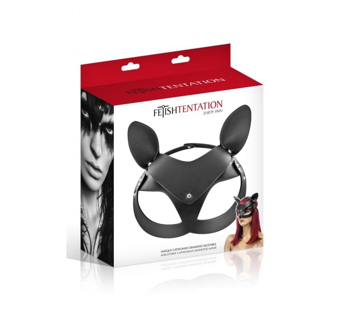 Маска кішки Fetish Tentation Adjustable Catwoman Diamond Mask