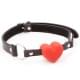 Кляп DS Fetish Mouth gag heart red/black