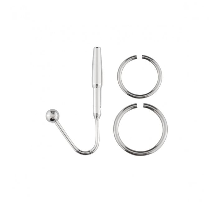Уретральний стимулятор Sinner Gear Unbendable - Sperm Stopper Hollow Ring, 2 кільця (2,5 см та 3 см)