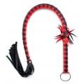 Смугастий батіг DS Fetish Stripe flogger black/red 86 см