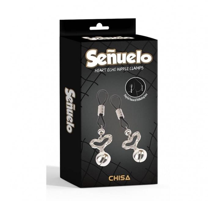 Затискачі на соски Chisa Heart Echo Nipple Clamps-Senuelo