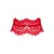 Широкий мереживний чокер Obsessive Bergamore choker, red