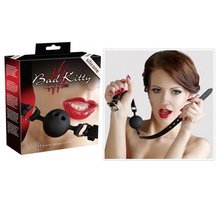 Кляп Bad Kitty 2491583 Silicone Gag Черный