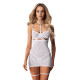 Бэби-долл Obsessive Arrowel White chemise 2XL/3XL