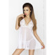 Платье беби долл Passion Erotic Line JANET CHEMISE S/M Белое