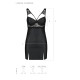 Беби-долл из эко-кожи и кружева Loona Chemise Passion black S/M