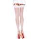 Прозрачные чулки со швом Leg Avenue Sheer backseam stockings White one size
