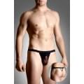 Чоловічі труси SoftLine Mens thongs 4494 Чорні M/L