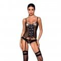 Корсет зі шнурівкою Passion NESSY CORSET black XXL/XXXL